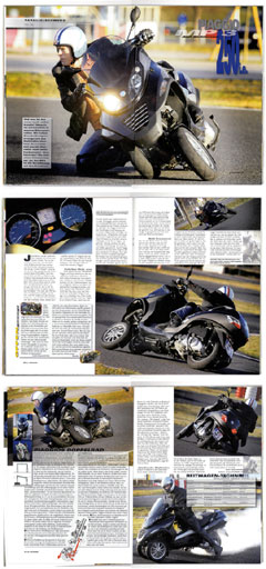 Midiscan Reitwagenartikel "Piaggio MP3", (c) 2007